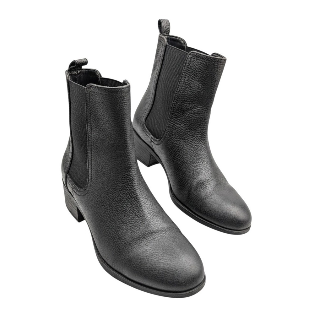 Kenneth Cole Reaction Salt Chelsea Boot Black Pebbled‎ Leather - 8.5